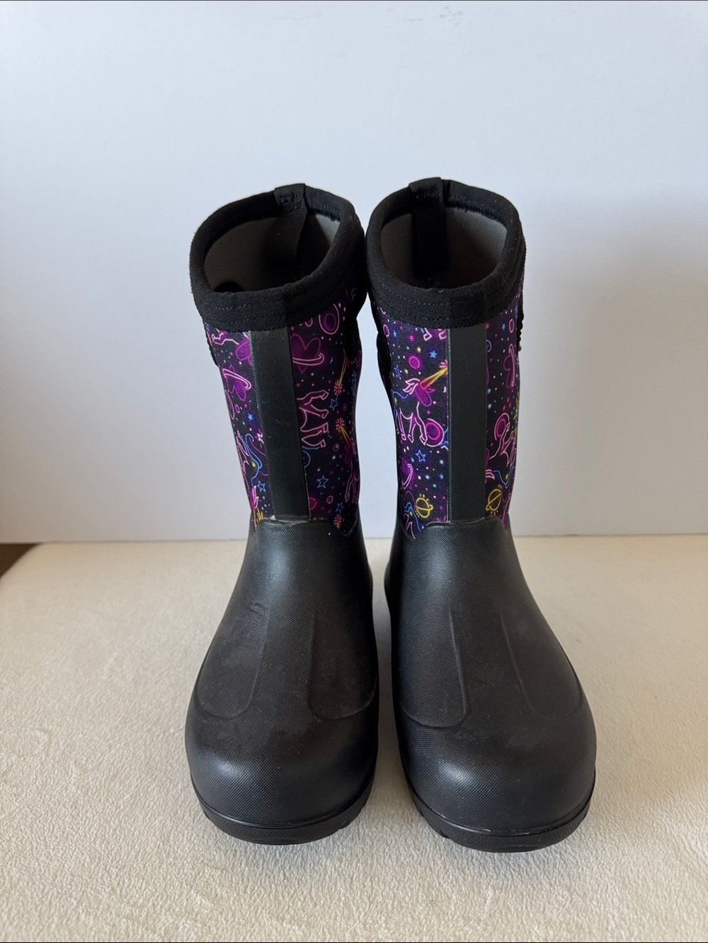 Bogs Neo-Classic Girl's Unicorn Insulated Waterproof Winter Boots - Picture 2 of 9